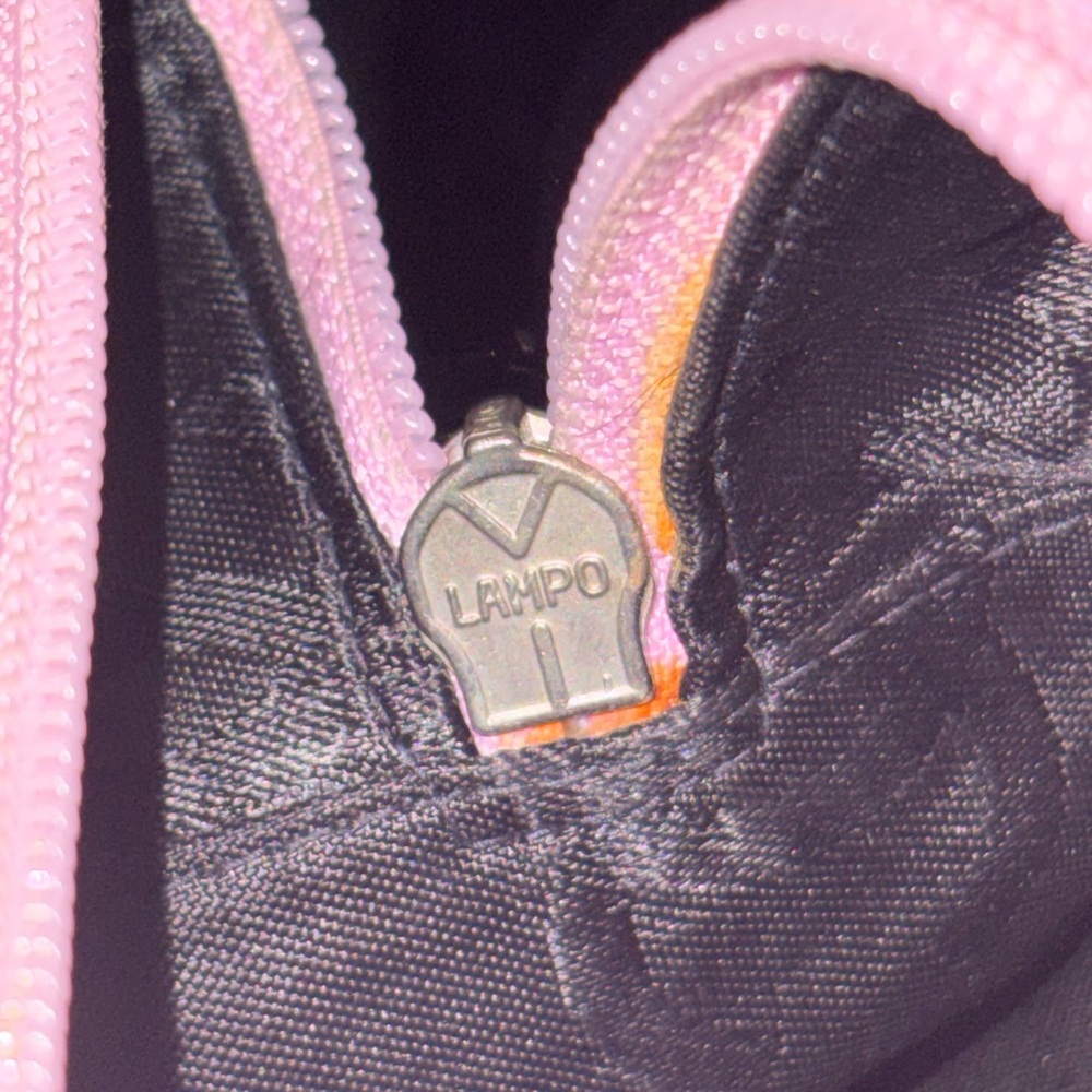 CHANEL Pink and Black Quilted Leather Top-Handle Satchel - Picture 9 of 10